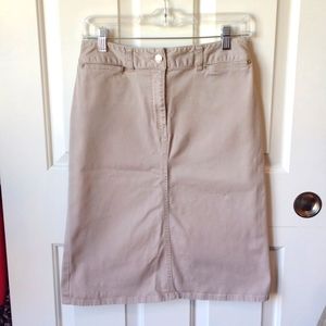 Pendleton khaki pencil skirt